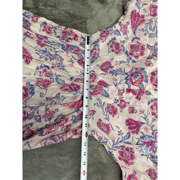 Isabel Marant Étoile Floral Boho Mini Dress Cotton Silk size FR 38 / US 6 - Picture 9 of 13